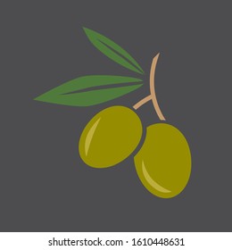 green olives icon- vector illustration
