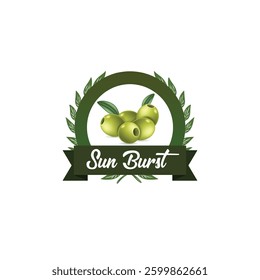 Green Olives Logo Design Template