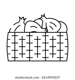 green onion box line icon vector. green onion box sign. isolated contour symbol black illustration