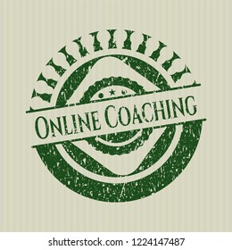 Green Online Coaching rubber texture