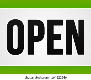Green Open Sign