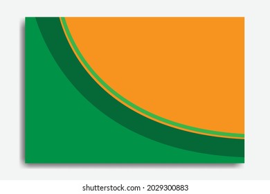 Green and orange abstract background design. Great background for computer, web, flyer, cover, banner, social media, sales template etc