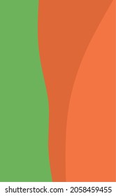 Fondo abstracto verde y naranja para smartphone o fondo de pantalla