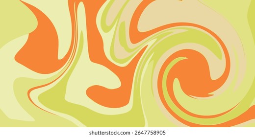 Fondo abstracto verde y naranja. Diseño de Plantilla para Anuncio, póster, redes sociales.