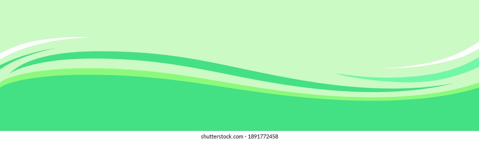 Green Orange abstract curve pattern background