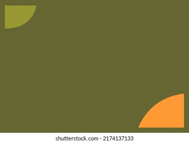 Arte de vectores de fondo verde y naranja