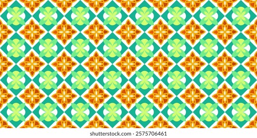 Green orange background vector seamless 