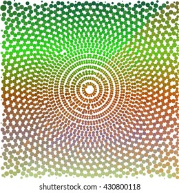 Green orange dot circle on white beautiful background