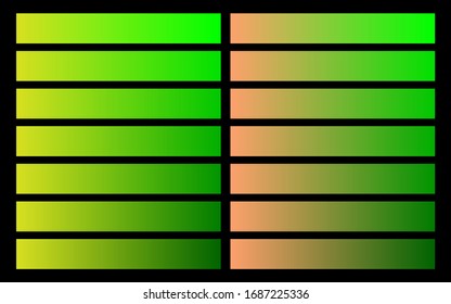Green   orange gradient harmony color pallete  Modern pallete  An example color palette  Forecast the future color trend  Neutral color  Vector graphics  Eps 10 