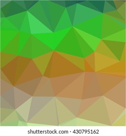 Green orange polygon abstract background