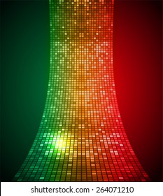 green orange red Light Abstract Technology background for computer graphic website internet and business. text box. label. card. Table, Mosaic. pixel.