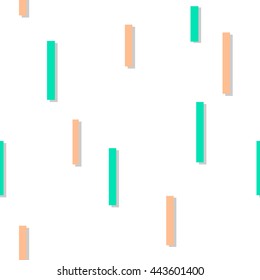 Green Orange Square Abstract White Background Vector Illustration