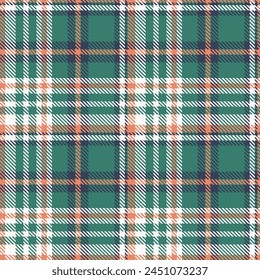 Green Orange White Tartan Pattern Seamless. Sweet Checker Pattern for Shirt Printing,clothes, Dresses, Tablecloths, Blankets, Bedding, Paper,quilt,fabric and Other Textile Products.