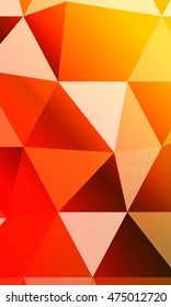 green orange, yellow color causing polygonal banner. to promote your products. vector illustration.