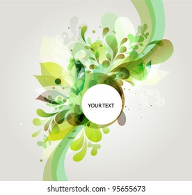 Green organic banner