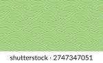 Green organic field pattern with flowing abstract lines. Farm landscape background featuring wavy grass strokes. Geometric nature art. Simple agricultural hill. Vector illustration
