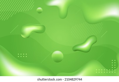 Green Organic Fluid Background vector