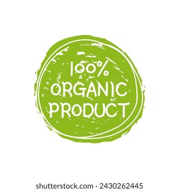 Green Organic Products Labels. Ecologic food stamps. Organic natural food labels.