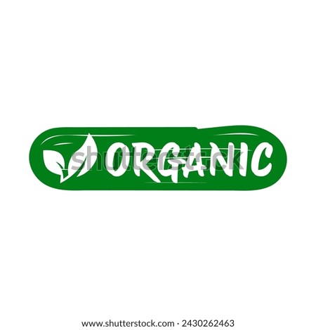 Green Organic Products Labels. Ecologic food stamps. Organic natural food labels.