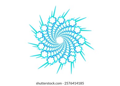 Green oriental mandala. Doodle design element