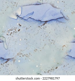 Green Oriental Watercolor. Golden Alcohol Ink Marble. Gold Marble Background. Blue Water Color Marble. Vector Elegant Repeat. Foil Ink Paint. Copper Water Color Watercolor. Luxury Abstract Template.