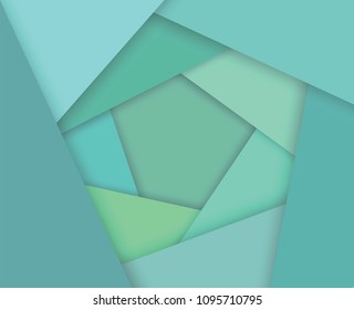 green origami background
