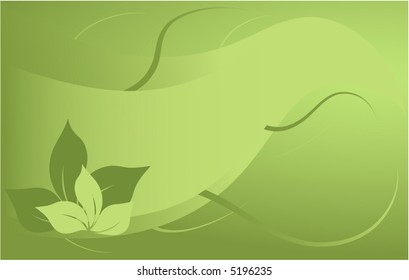 Green Ornament Abstract - vector illustration
