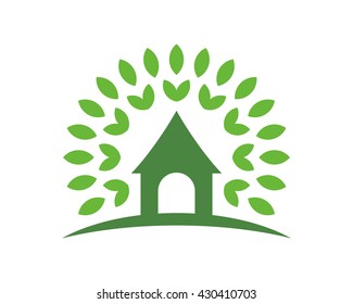 green ornament house housing home real estate residence residential image vector