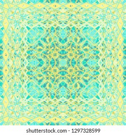 Green ornamental woven vector texture, seamless ornament