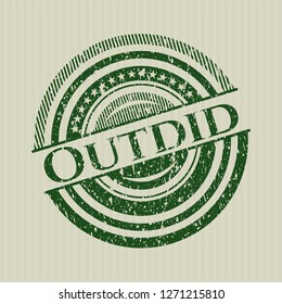 Green Outdid distressed rubber seal
