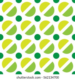 GREEN OVAL PATTERN
Simply green half of oval arranged in pattern on the white background.