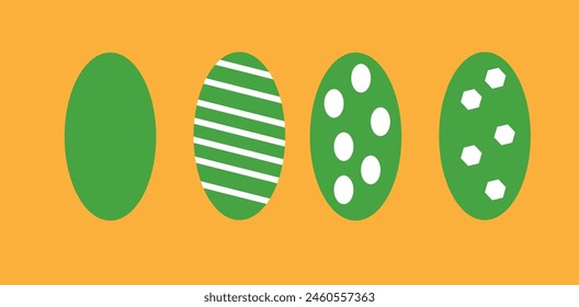 green ovals different design theme