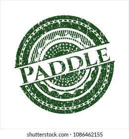  Green Paddle distress rubber stamp