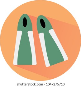 Green paddles put into an orange icon