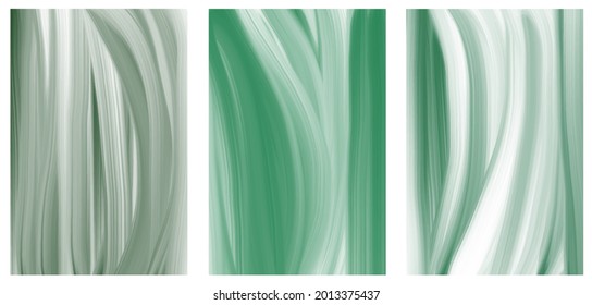 Green paint brush stokes contemporary background.  abstract pattern as landing page, web design, wall paper, Cover designs. Collection set