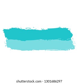 Green paint brushstroke created in sketch drawing technique. The graphic element for design saved as a vector illustration in the EPS file format.