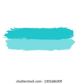 Green paint brushstroke created in sketch drawing technique. The graphic element for design saved as a vector illustration in the EPS file format.