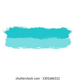 Green paint brushstroke created in sketch drawing technique. The graphic element for design saved as a vector illustration in the EPS file format.