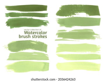 Green Smearы the Paint. Color Splash Elements. Isolated Dirty Splatter. Ink Drawn Sprays Set. Abstract Smear the Paint. Water Brushstrokes. Vector Traced Frames. Smear the Paint.