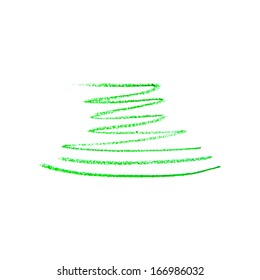 Green Paint Mark. Vector