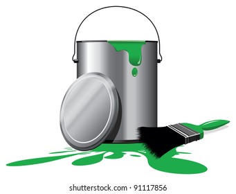 Green Paint Pot