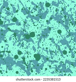 Green paint seamless pattern, abstract multicolor vector background. Colorful design wallpaper for textile, fabric, wrapping paper.