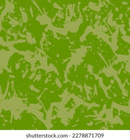 Green paint seamless pattern, abstract multicolor vector background. Camouflage design wallpaper for textile, fabric, wrapping paper.