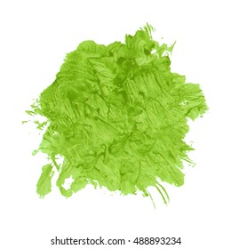 Green paint splash for Your design