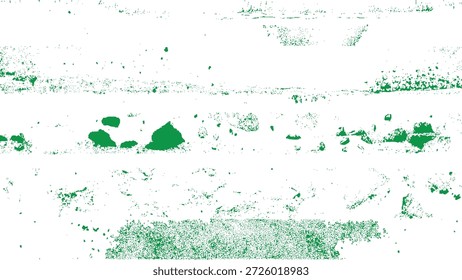 Salpicaduras de pintura verde sobre textura de fondo blanco