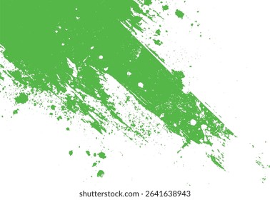 Green paint stroke grunge texture abstract illustration for graphic design backgrounds and artistic projects modern contemporary and textured artwork
