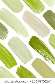 Green paint strokes, abstract texture, artistic background, nature-inspired design, modern aesthetic, versatile use.