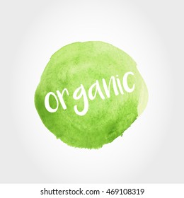 green painted stain with organic theme