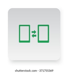 Green Pairing icon on white app button