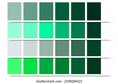 green palette. Colorful bright neon template. Vector illustration. Stock image.
